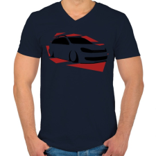 PRINTFASHION MK6 - Férfi V-nyakú póló - Sötétkék férfi póló