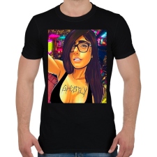 PRINTFASHION MK - Férfi póló - Fekete férfi póló