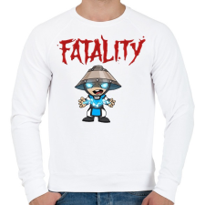 PRINTFASHION MK Raiden - Férfi pulóver - Fehér férfi pulóver, kardigán