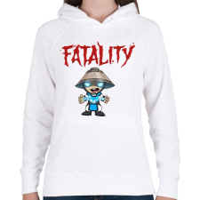 PRINTFASHION MK Raiden - Női kapucnis pulóver - Fehér női pulóver, kardigán