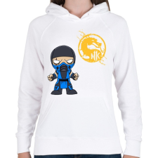 PRINTFASHION MK Sub Zero - Női kapucnis pulóver - Fehér női pulóver, kardigán