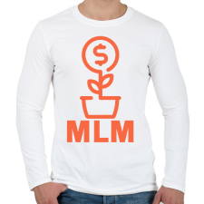 PRINTFASHION MLM - Férfi hosszú ujjú póló - Fehér férfi póló