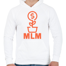 PRINTFASHION MLM - Férfi kapucnis pulóver - Fehér