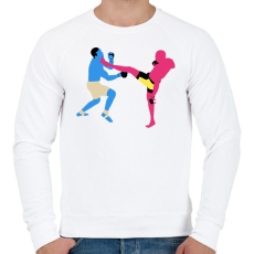 PRINTFASHION MMA - Férfi pulóver - Fehér