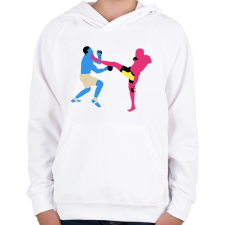 PRINTFASHION MMA - Gyerek kapucnis pulóver - Fehér gyerek pulóver, kardigán