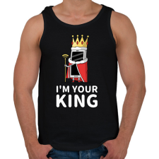 PRINTFASHION mobil - Férfi atléta - Fekete atléta, trikó