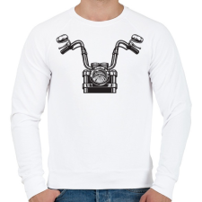 PRINTFASHION Moci - Férfi pulóver - Fehér férfi pulóver, kardigán