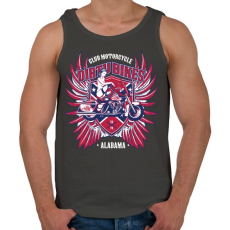 PRINTFASHION Mocskos motorok - Férfi atléta - Sötétszürke
