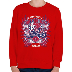PRINTFASHION Mocskos motorok - Gyerek pulóver - Piros