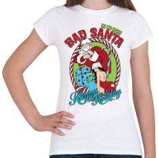 PRINTFASHION Mocskos Télapó - Női póló - Fehér