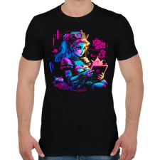 PRINTFASHION Modern hercegnő - Férfi póló - Fekete férfi póló