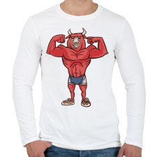 PRINTFASHION Modern Minotaurusz - Férfi hosszú ujjú póló - Fehér férfi póló