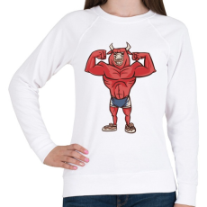 PRINTFASHION Modern Minotaurusz - Női pulóver - Fehér