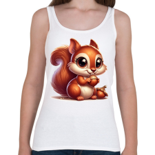 PRINTFASHION mókus1 - Női atléta - Fehér női trikó