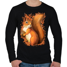 PRINTFASHION Mókus - Férfi hosszú ujjú póló - Fekete