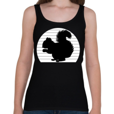 PRINTFASHION mókus - Női atléta - Fekete női trikó