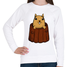 PRINTFASHION Mókus - Női pulóver - Fehér női pulóver, kardigán