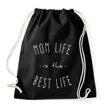 PRINTFASHION mom life is best life 2 - Sportzsák, Tornazsák - Fekete tornazsák