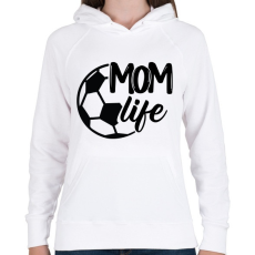 PRINTFASHION Mom life - Női kapucnis pulóver - Fehér