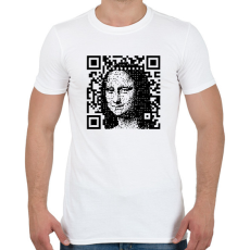 PRINTFASHION Mona Lisa - Férfi póló - Fehér