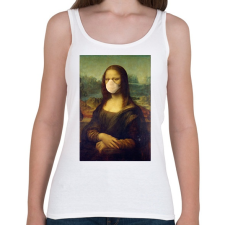 PRINTFASHION Mona Lisa protect yourself - Női atléta - Fehér női trikó