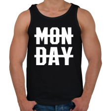 PRINTFASHION MONDAY - Férfi atléta - Fekete atléta, trikó