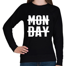PRINTFASHION MONDAY - Női pulóver - Fekete