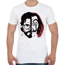 PRINTFASHION Money Heist - A Nagy Pénzrablás - La Casa de Papel - Férfi póló - Fehér férfi póló
