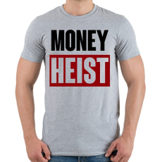 PRINTFASHION Money Heist - Férfi póló - Sport szürke
