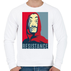 PRINTFASHION Money Heist - Férfi pulóver - Fehér