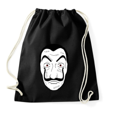 PRINTFASHION Money heist maszk nevekkel - Sportzsák, Tornazsák - Fekete tornazsák