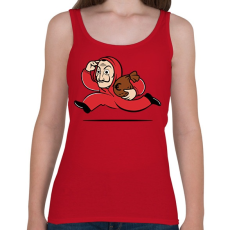 PRINTFASHION Money Heist - Női atléta - Cseresznyepiros