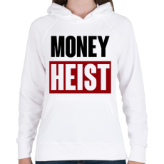 PRINTFASHION Money Heist - Női kapucnis pulóver - Fehér