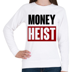 PRINTFASHION Money Heist - Női pulóver - Fehér