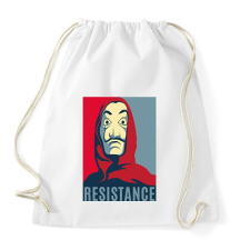 PRINTFASHION Money Heist - Sportzsák, Tornazsák - Fehér tornazsák