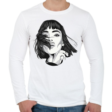 PRINTFASHION Money Heist TOKIO - Férfi hosszú ujjú póló - Fehér férfi póló