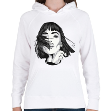 PRINTFASHION Money Heist TOKIO - Női kapucnis pulóver - Fehér