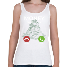 PRINTFASHION Money is calling - Női atléta - Fehér