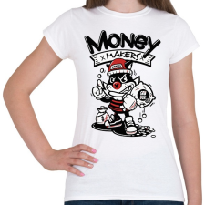 PRINTFASHION Money Makers - Női póló - Fehér női póló