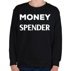 PRINTFASHION Money spender - Gyerek pulóver - Fekete