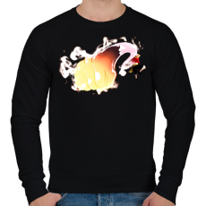 PRINTFASHION Monkey D. Luffy ütés - Férfi pulóver - Fekete