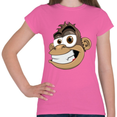 PRINTFASHION Monkey - Női póló - Rózsaszín