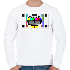 PRINTFASHION Monoscope 1 - Férfi pulóver - Fehér férfi pulóver, kardigán