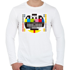 PRINTFASHION Monoscope 2 - Férfi hosszú ujjú póló - Fehér