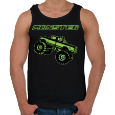PRINTFASHION Monster - Férfi atléta - Fekete atléta, trikó