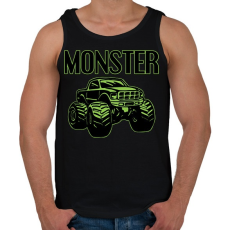 PRINTFASHION Monster - Férfi atléta - Fekete