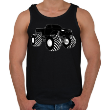 PRINTFASHION Monster  - Férfi atléta - Fekete női trikó