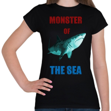 PRINTFASHION monster of the sea - Női póló - Fekete női póló