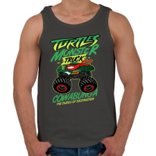 PRINTFASHION Monster Teknős - Férfi atléta - Sötétszürke atléta, trikó