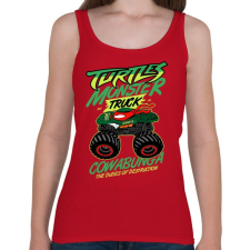 PRINTFASHION Monster Teknős - Női atléta - Cseresznyepiros női trikó